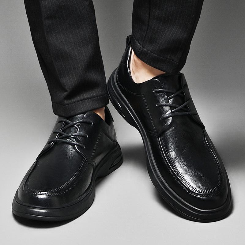 Fashion Genuine Leather Lazy Shoes Men Casual Oxfords Shoes Outdoor Mens Slip On Walking Footwear New Male Loafers Handmade Men's Flats