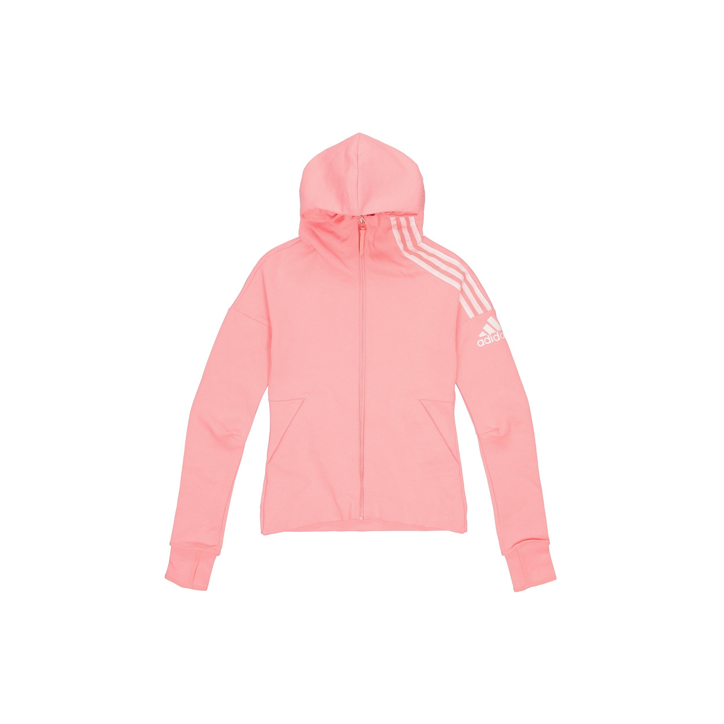 (WMNS) adidas Letter Printing Hooded Jacket Pink Women s FI6722 M