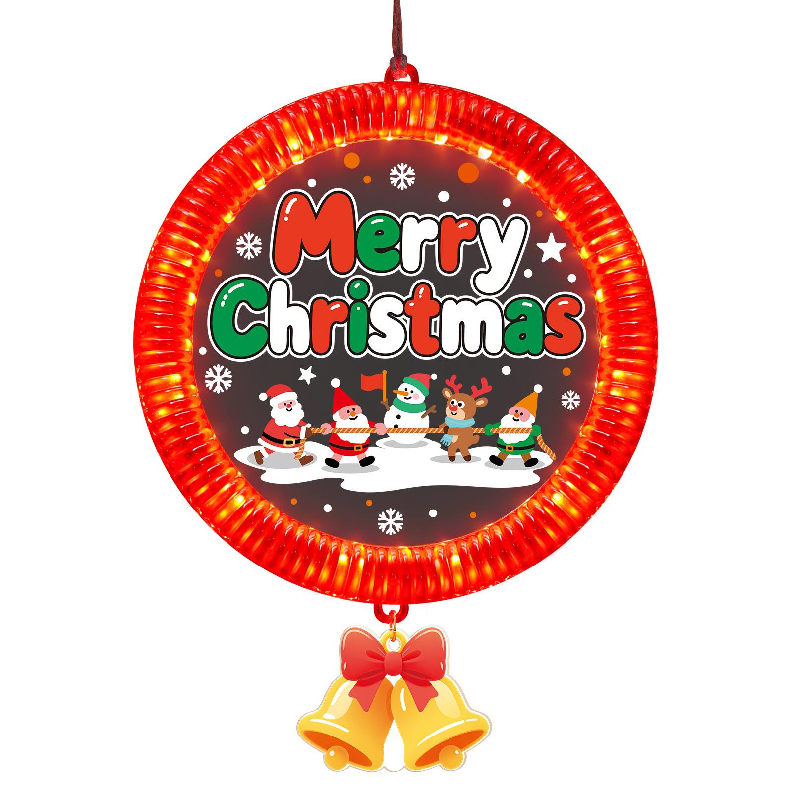 

Merry Christmas Christmas Letter Hanging Lights LED Horse Racing Lights Atmosphere Decoration Lights One Size