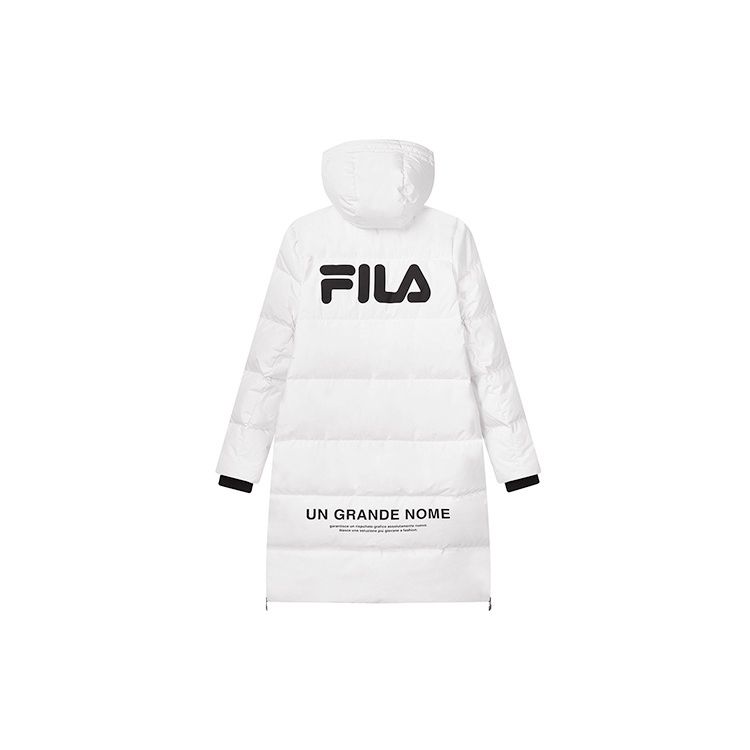 

Fila Мужская пуховая куртка средней длины с капюшоном и логотипом, верхняя одежда, стандартный белый F11M149910F-WT M