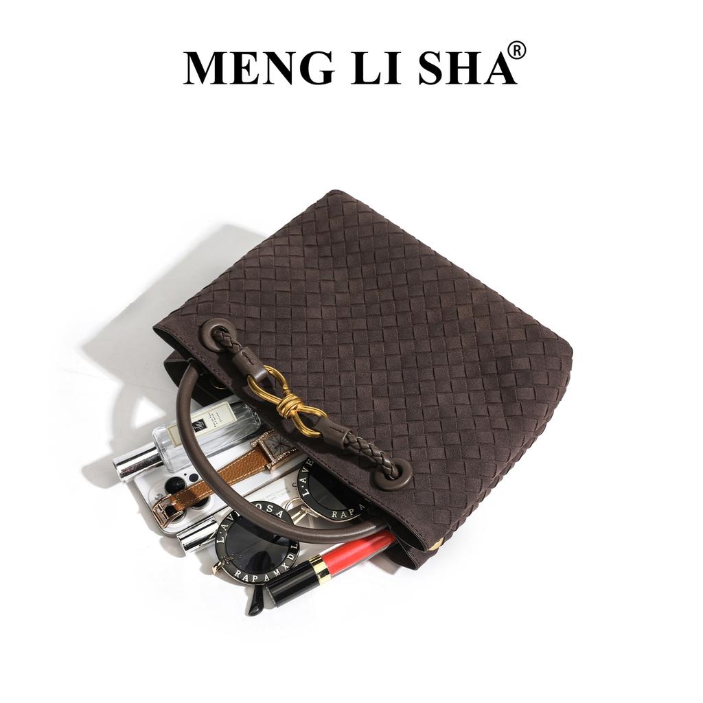 Autumn and Winter New Suede Hand Woven Bag, Shoulder Cross Tote Bag, Commuting Tote Bag, Vegetable Basket, Women's Bag