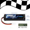 Zeee 7.2V 5000mAh NiMH Battery with TAMIYA Plug, 2-Pack, High Capacity, for RC Cars, RC Boats, Racing Cars, and More