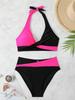 Sexy Leopard Laced Up Bikini 2 Piece Set Women Split Swimsuit High Waist Beach Style Bikini 2025 New Summer Swimwear Bikinis Set