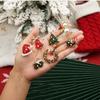 Snowman Enamel Rhinestone Brooches Korean Style Christmas Tree Brooch Christmas Brooch  Girls