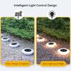 4 Pcs Solar Ground Lights Waterproof Outdoor Landscape Lights LED Lawn Lamp with Stake for Pathway Garden Yard Deck Decor