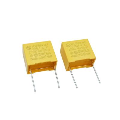 Bedrahteter Sicherheitskondensator X2, 275V, Erhältlich in 0.1UF, 0.22UF, 0.33UF, 0.47UF, 0.68UF (104/223/684)