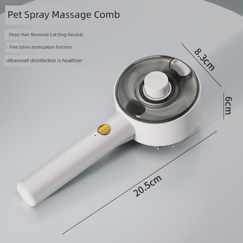 

Pet Spray Comb Cat Massage Anti-Flying Hair Removal Dog Shape Comb Pet Supplies Pet Comb Ceramic White