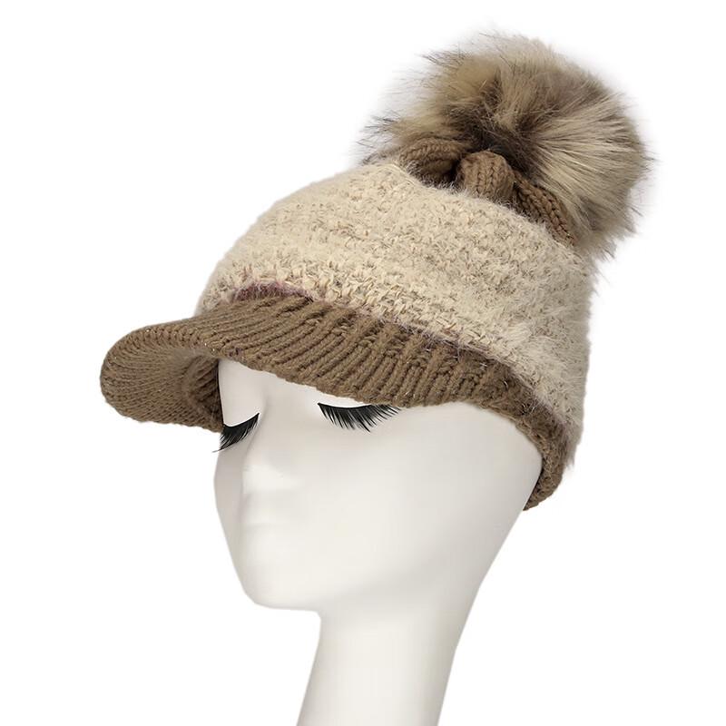 

Winter Knit Beanie with Brim One Size