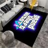 Grand Theft Auto game logo printed flannel rug, non-slip, suitable for bedroom, living room, and children's room decoration
