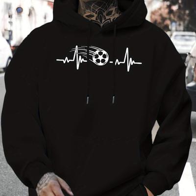 Heartbeat Premium Hoodie, Weich & Hautfreundlich mit Verstellbarer Kapuze mit Kordelzug, Vielseitiger Casual-Stil für das ganze Jahr