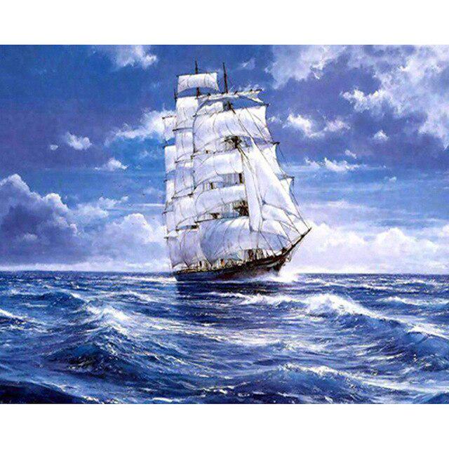 DIY 5D Diamond Painting Waterfall Landscape Full Round Rhinestone Diamond Embroidery Cross Stitch