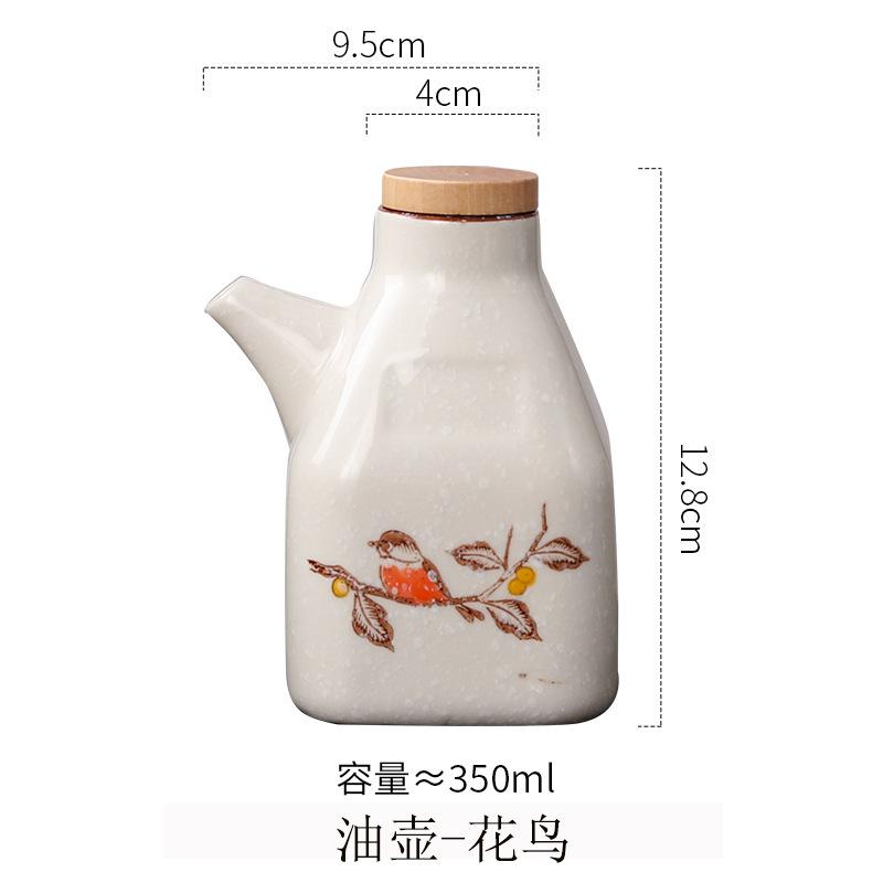 Sauce Keramik Japanischer Essigspender Keramik Sojasaucenspender Kochöl Mini Olivenöl- und Essigspender Flasche
