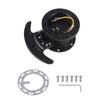 MUTEKI Steering Wheel Hub Quick Release Steering Boss Flip-Up Racing Steering Wheel Hub Adapter Removable Snap-Off Kit Flip-Up Boss Universal (Black)