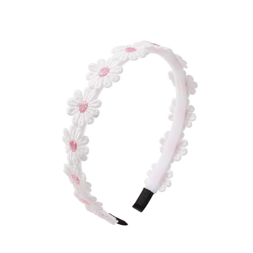 1PCS Fashion Solid Embroidery Girls Flower Headband Birthday Wedding Party Boho Boho Sunflower Hair Hoop Party Hair Accessories