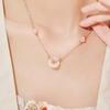 Jade Koi Safety Clasp Necklace: Luxe, High-End Chinese Style Auspicious Fortune Collarbone Chain.