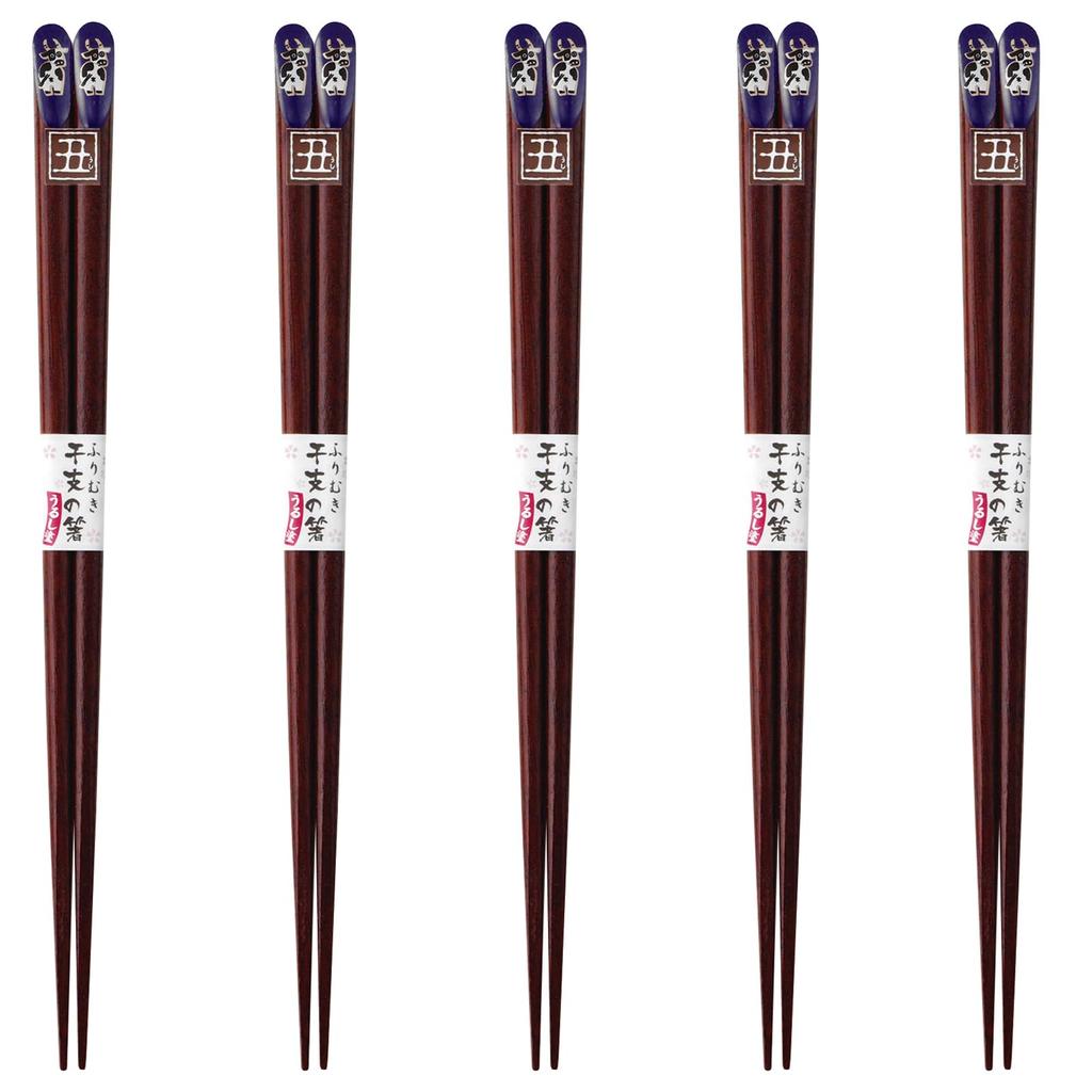 Happy Set of Made in PID4982 J-kitchens Chopsticks, 5, Material Wood, Chopsticks, Japan,