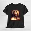 Happy Birthday Jesus Cheers To The Birthday Boy Printed T-shirt Woman Man Merry Christmas Gift High Quality Cotton T Shirts Tops