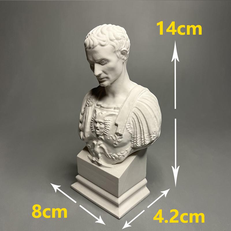 

Creative Julius Caesar Plaster Sculpture Bust Art Sculpture Crafts Vintage Sketch Figure Statue Living Room Office Decoration