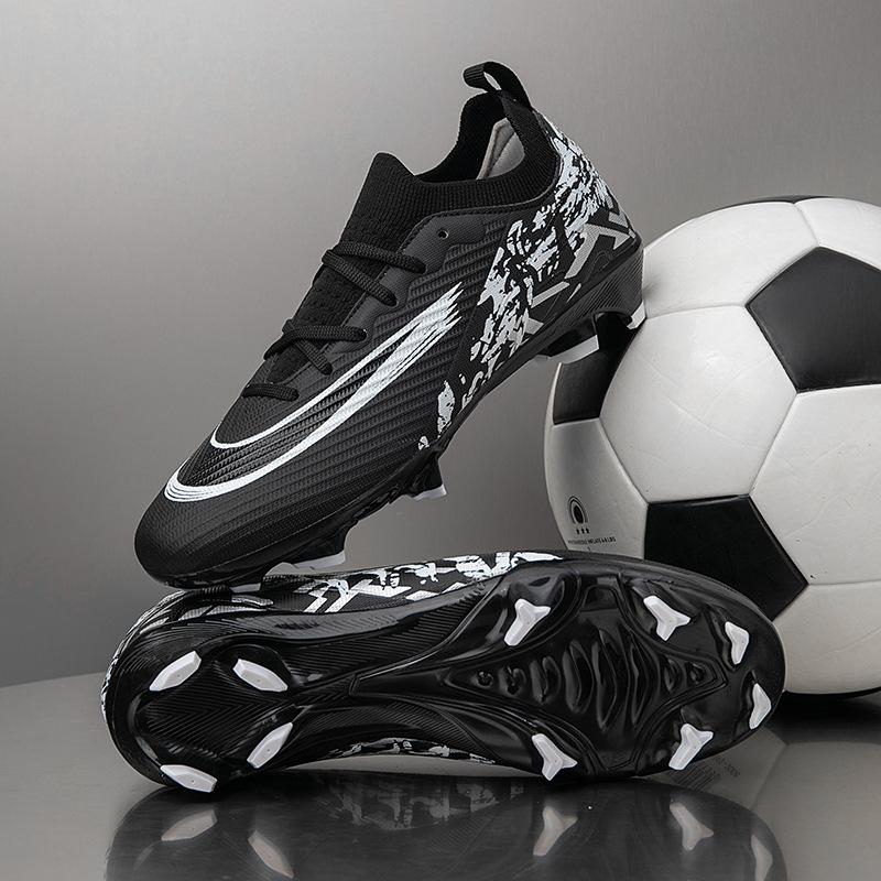 High-top football shoes men's artificial turf women's AG long nails TF broken nails children's football shoes can be
