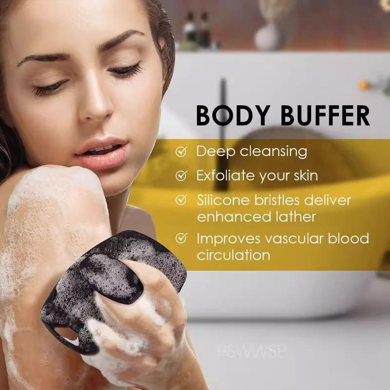 Exfoliační tělový kartáč Čisticí kartáč na záda S dírou na zavěšení Silikonový kartáč