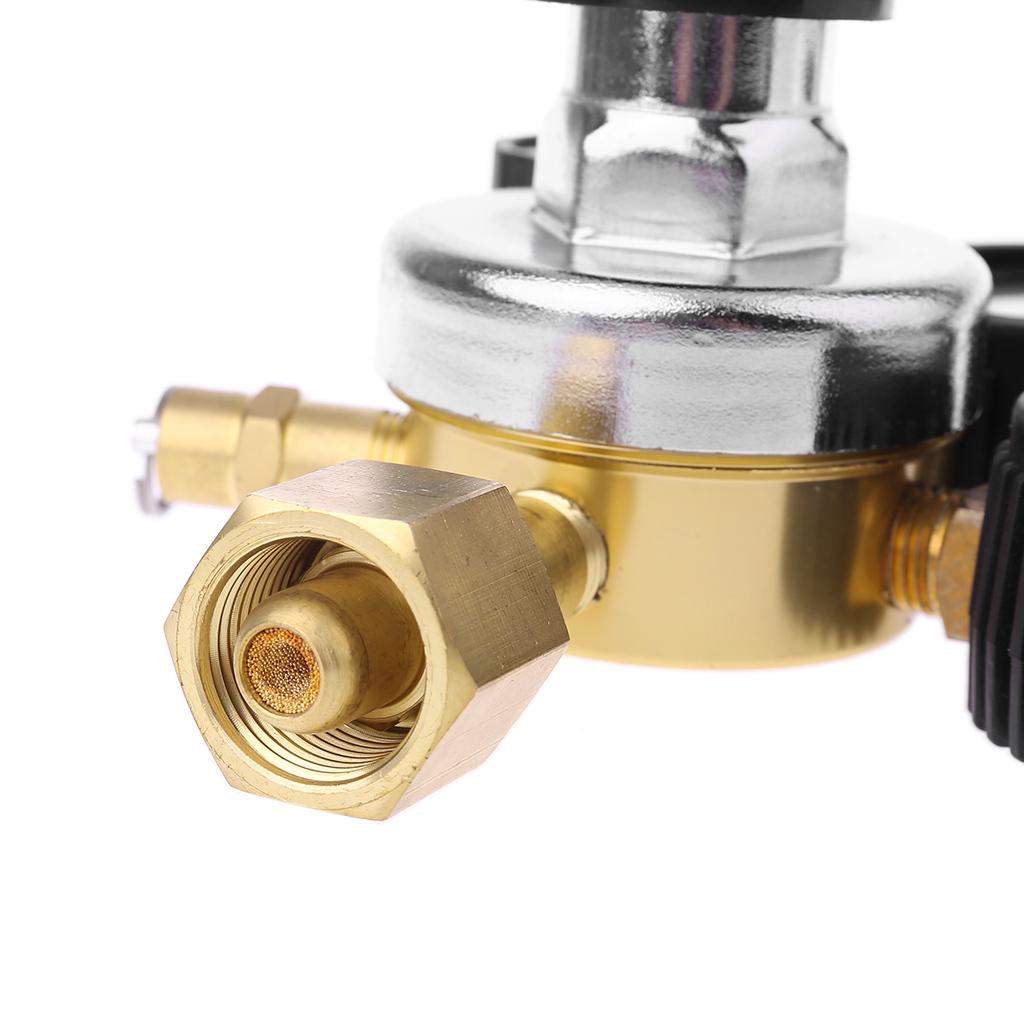 Regolatore CO2 Regolatore Fusto o Gas 0-3000PSI (Doppio Manometro) Riduttore di Anidride Carbonica