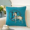 Chenille Jacquard Luxury Pillowcase - White Horse Design