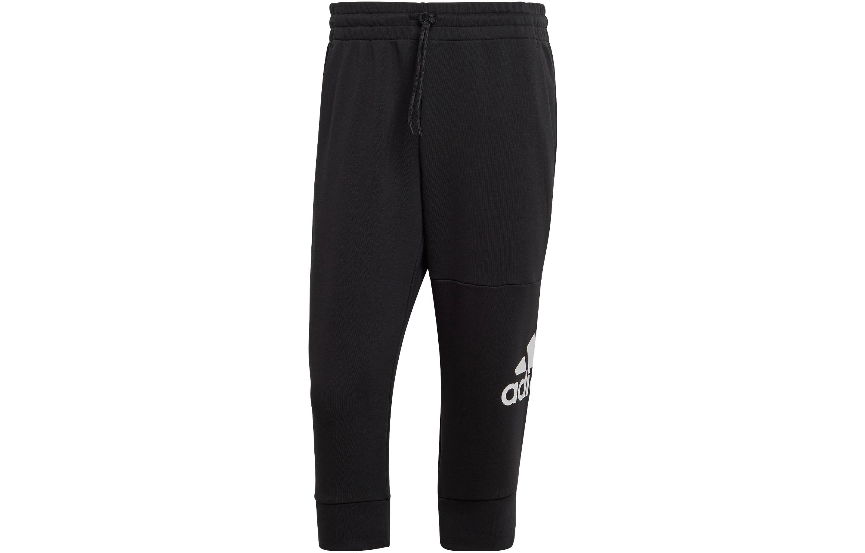 Adidas ESSENTIALS Big Logo 3/4 Pants Casual Pants Men s Black HA4350 M