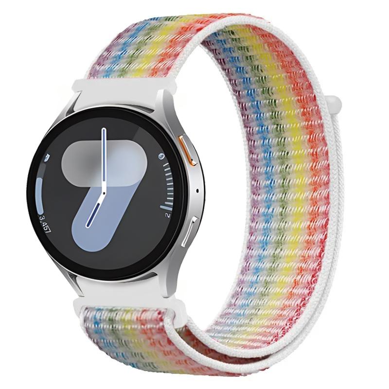 Nylon Loop Band for Samsung Galaxy Watch 7/FE/6 5 4 44mm 40mm Original Wristband for Watch 6 Classic 47mm 43mm/5 Pro 45mm Strap