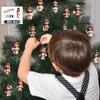 -Day Christmas Countdown Advent Calendar with 2D Acrylic Ornaments, Hanging Tree Decor Set
