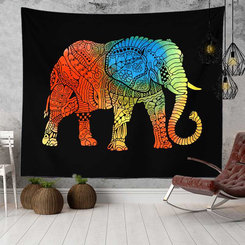 Boho Lace Wall Blanket Cloth Home Decor Decor Mandala Elephant Wall Hanging Tapestry