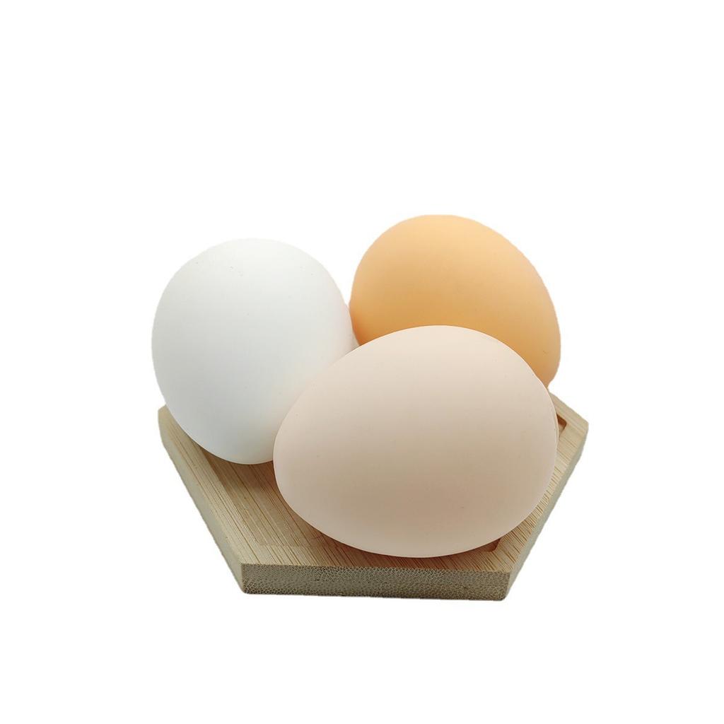 Fake Egg Squishy Toy Unbreakable Realistic Stress Relief Squeeze Egg Prank Toy Creative Decompression Gift