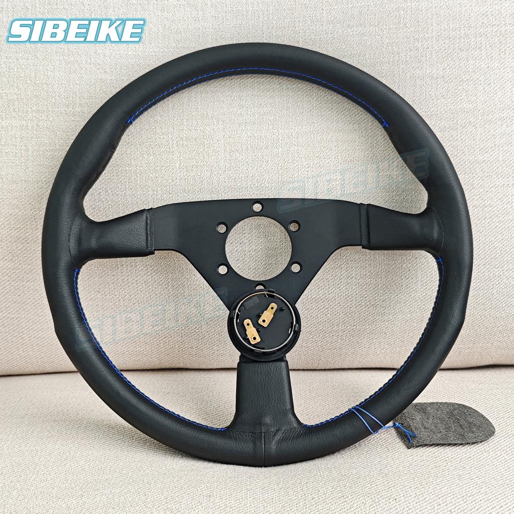 JDM 350mm Montecarlo Tarzı Direksiyon Simidi Evrensel Modifiye Yarış Spor Düz Direksiyon Simidi