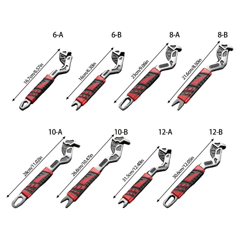 Rustproof Double Head Auto Locking Adjustable Wrench for Reliable Performances in Damp Industrial and Outdoor Applications