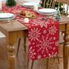 1pc Christmas Snowflake Pattern Table Runner, Festive Holiday Dining Decor for Xmas & Warm Winter Gatherings