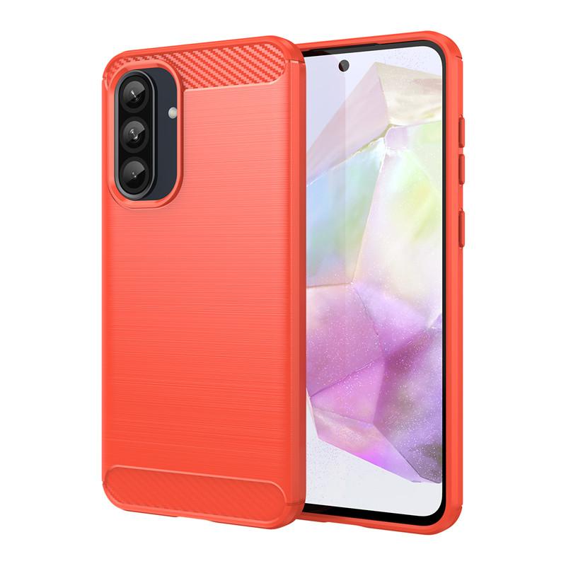Для Samsung Galaxy A36 5G Чехол Samsung Galaxy A36 5G Чехол Противоударный Матовый TPU Защитный Чехол Для Телефона Samsung Galaxy A36 For Galaxy A36 5G красный