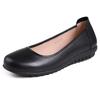 Women Genuine Leather Casual Shoes Office Work Single Shoes Outdoor Daily Walking Shoes Mother Nurse Attendant Driving Loafers