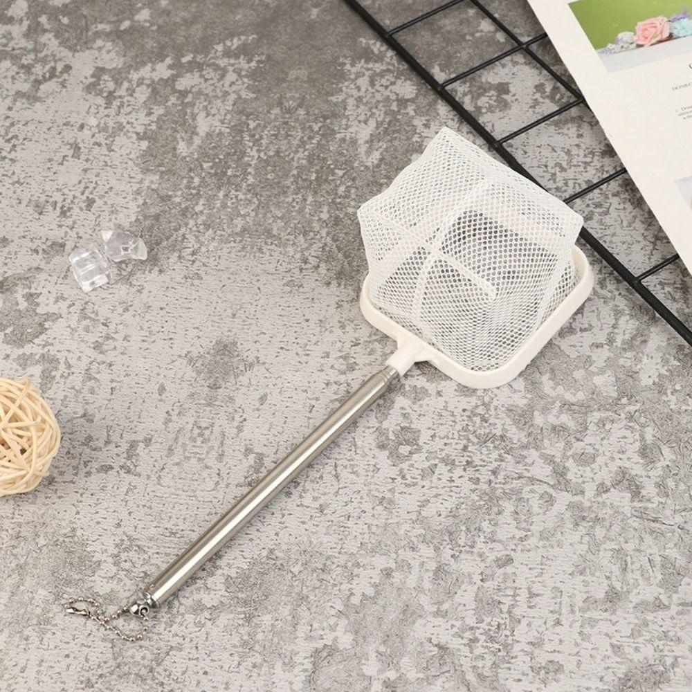 Long Handle Fishing Shrimp Net Extendable Fish Tank Cleaning Net  Aquarium Fish Tank Cleaner Tool