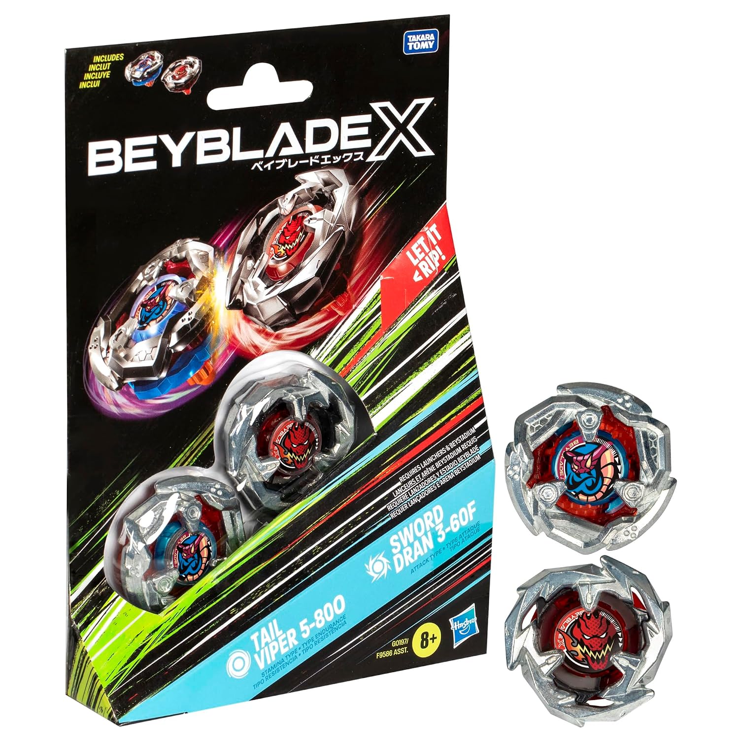Beyblade X Tail Viper 5-80O Sword