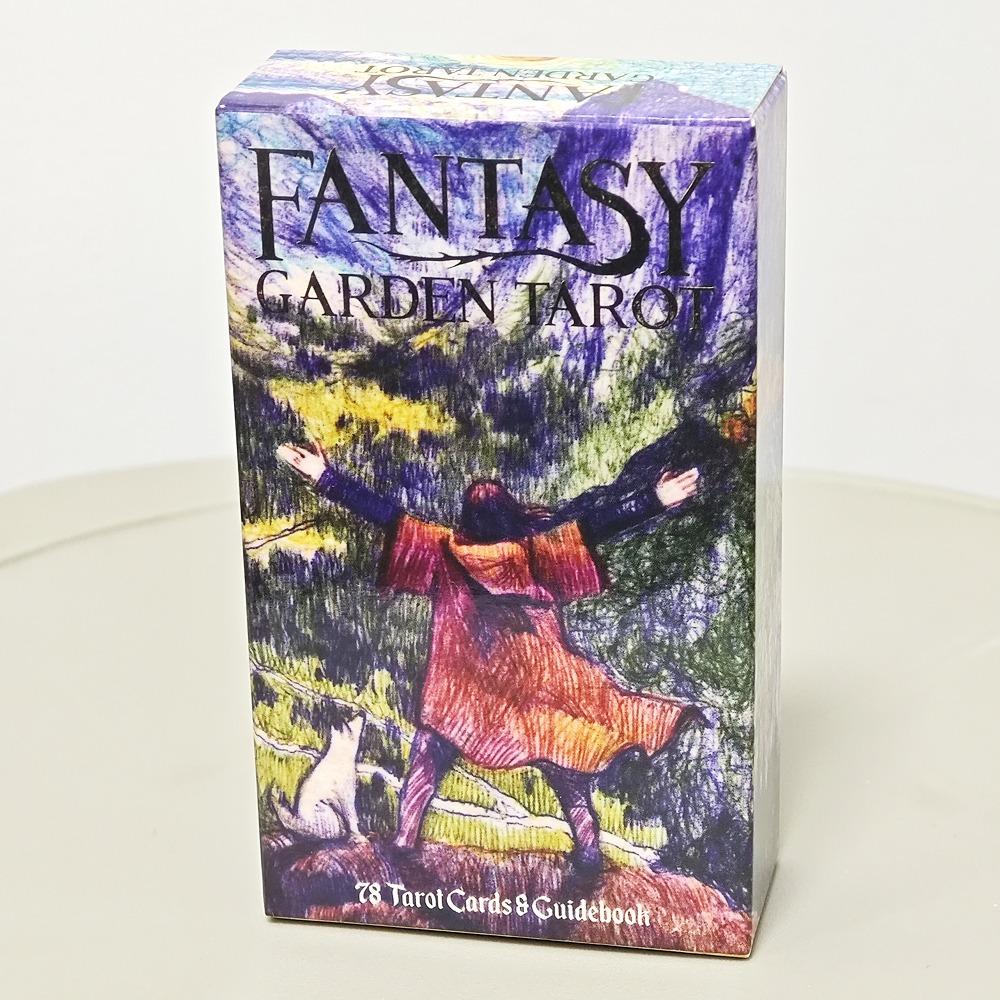 Fantasy Garden Tarot 78 Pcs Cards In Rider-waite System Made with Ballpoint Pens In Eight Colors 10.3*6cm
