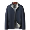Spring New Stand-up Collar Jacket Casual Versatile Jacket Men's Middle-aged and Elderly Father's Clothing