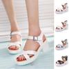 Elegant Women Platform Sandals With Open Toe For Casual Summer Wear In Weave Design