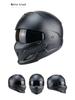 Samurai Black Scorpion Retro Men's Helmet - Four Seasons Half Helmet Indian Style