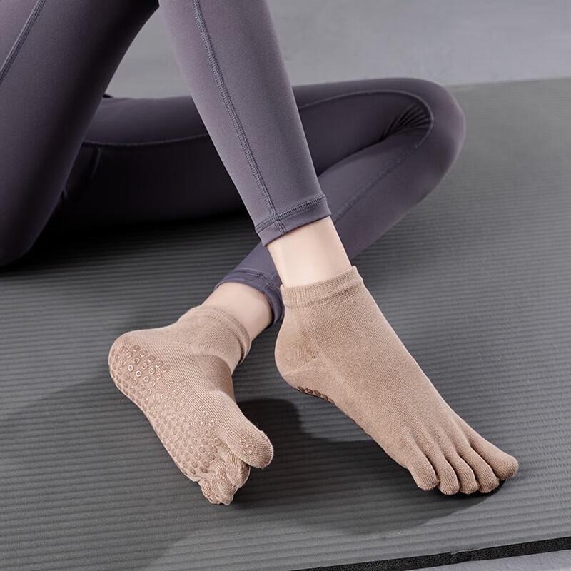 

WEZHO Combed Cotton Five-Toe Non-Slip Yoga Socks