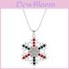 Christmas Snowflake Necklace Earrings Set With Alloy Alloy For Holiday Celebrations