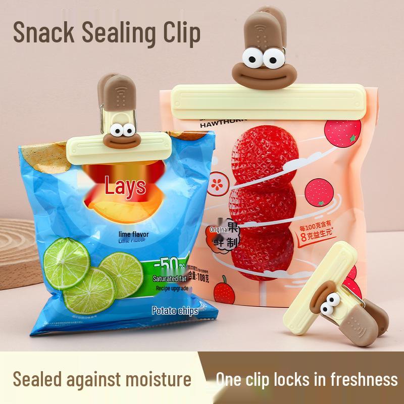 Moisture-Proof Snack Clip: Household Food Sealer for Freshness, Milk Powder, and Tea Preservation