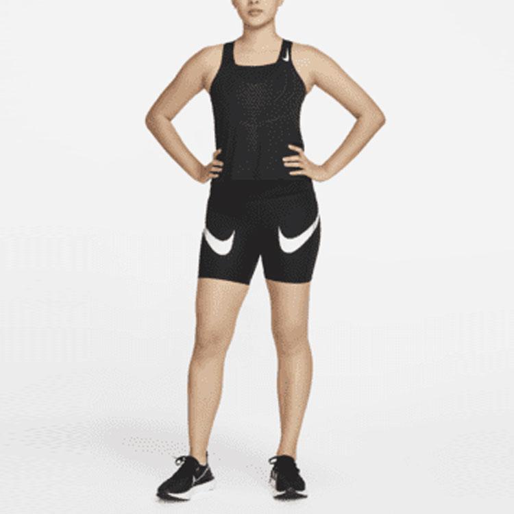 Nike Dri-FIT ADV Solid Knit Sleeveless Round Neck Sports Tank Top Women Tops Black DM7552-010