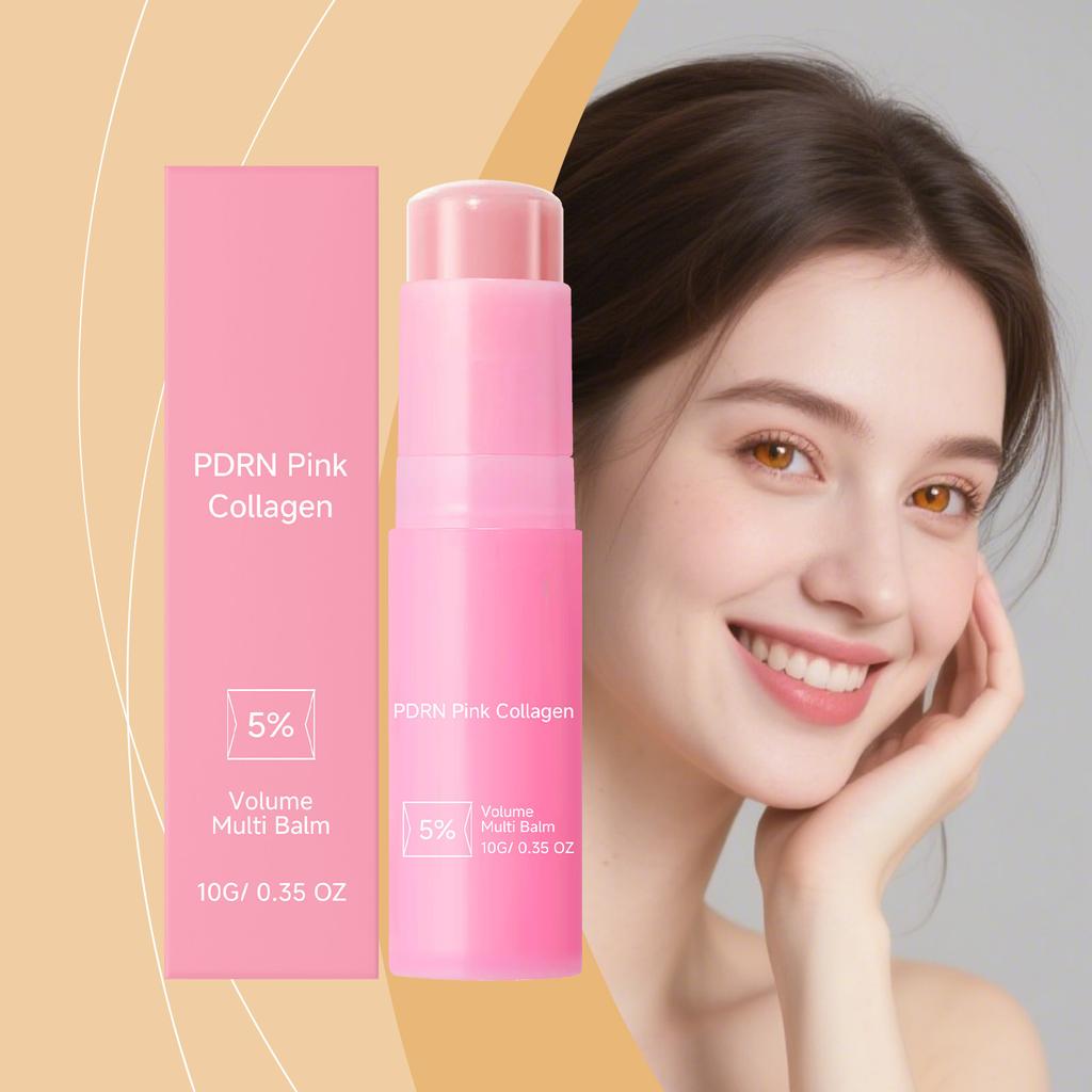 Kollagen Lippenbalsam Pink Feuchtigkeitsspendend Pflegend für trockene, rissige Lippen Leicht Nicht fettende Pflege
