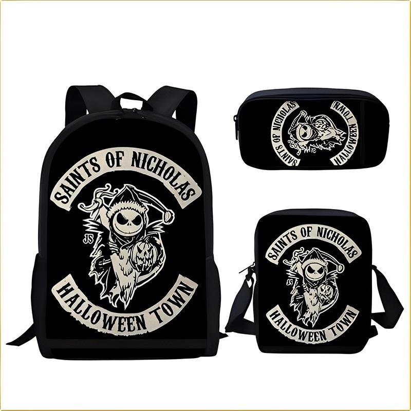 

New Cross-border Backpack Set For Christmas The Nightmare Before Christmas Theme Style E