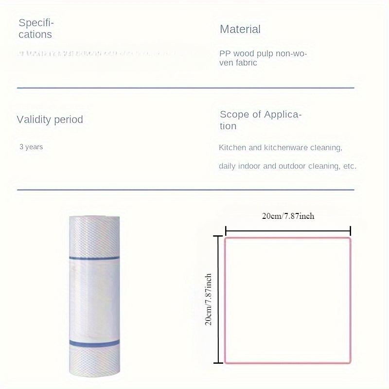 Kitchen Paper Towels Dry and Wet Dual-use Paper Towel Rolls Double-layer Environmentally Friendly and Not Easy To Break