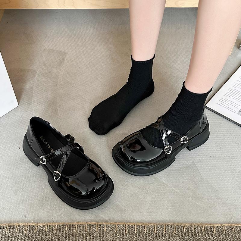 Fashion 2025Girls' Leather Shoes 2024 Spring New Fashion Children's Single Shoes Retro Princess Shoes Comfortable Soft Sole